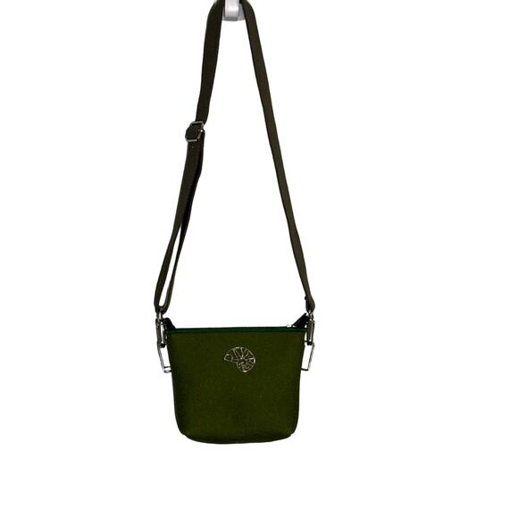 Rayerbag Women's Green Solid Adjustable Strap Zipper Crossbody Bags One Size - Picture 1 of 7